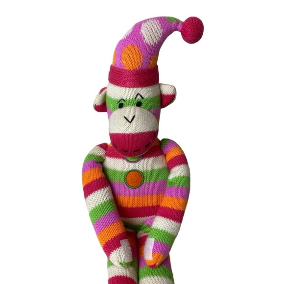 SCM Designs St Jude Hospital Sock Monkey Plush Stuffed Animal - Picture 3 of 8